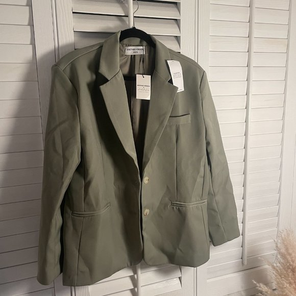 Another Version The Boyfriend Blazer - Desert Sage NWT - Picture 6 of 9
